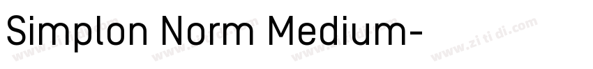Simplon Norm Medium字体转换